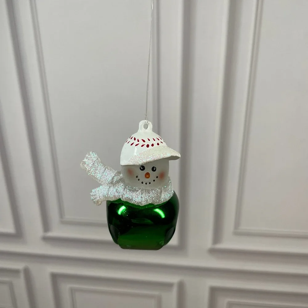 Vintage‎ Christmas Snowman Ornaments Holiday Decorations Lot of 4